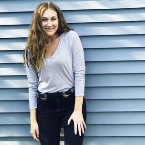 Double buckle western belt